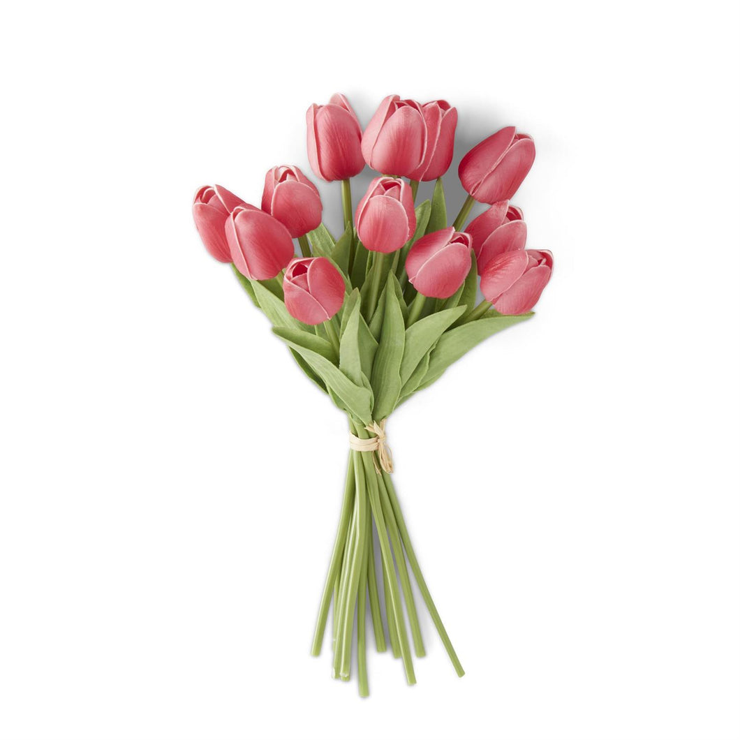 13 Inch Rose Real Touch Mini Tulip Bundle (12 Stems)