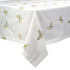 N-BTF-SPILL-PROOF METALIIC BUTTERFLY TABLECLOTH