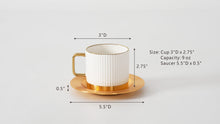 Load image into Gallery viewer, TAN8010WG Cup &amp; Saucer
