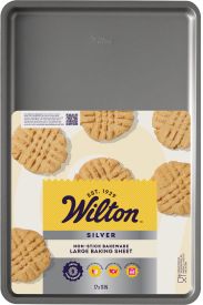 Wilton Silver Non-Stick Bakeware Large Baking Sheet, 17 x 11 Inch