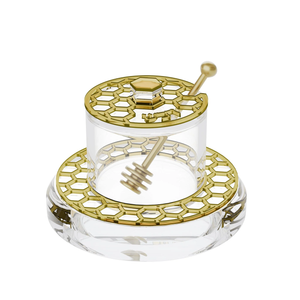 HJHC02G Honeycomb Honey Dish v.2 - Gold