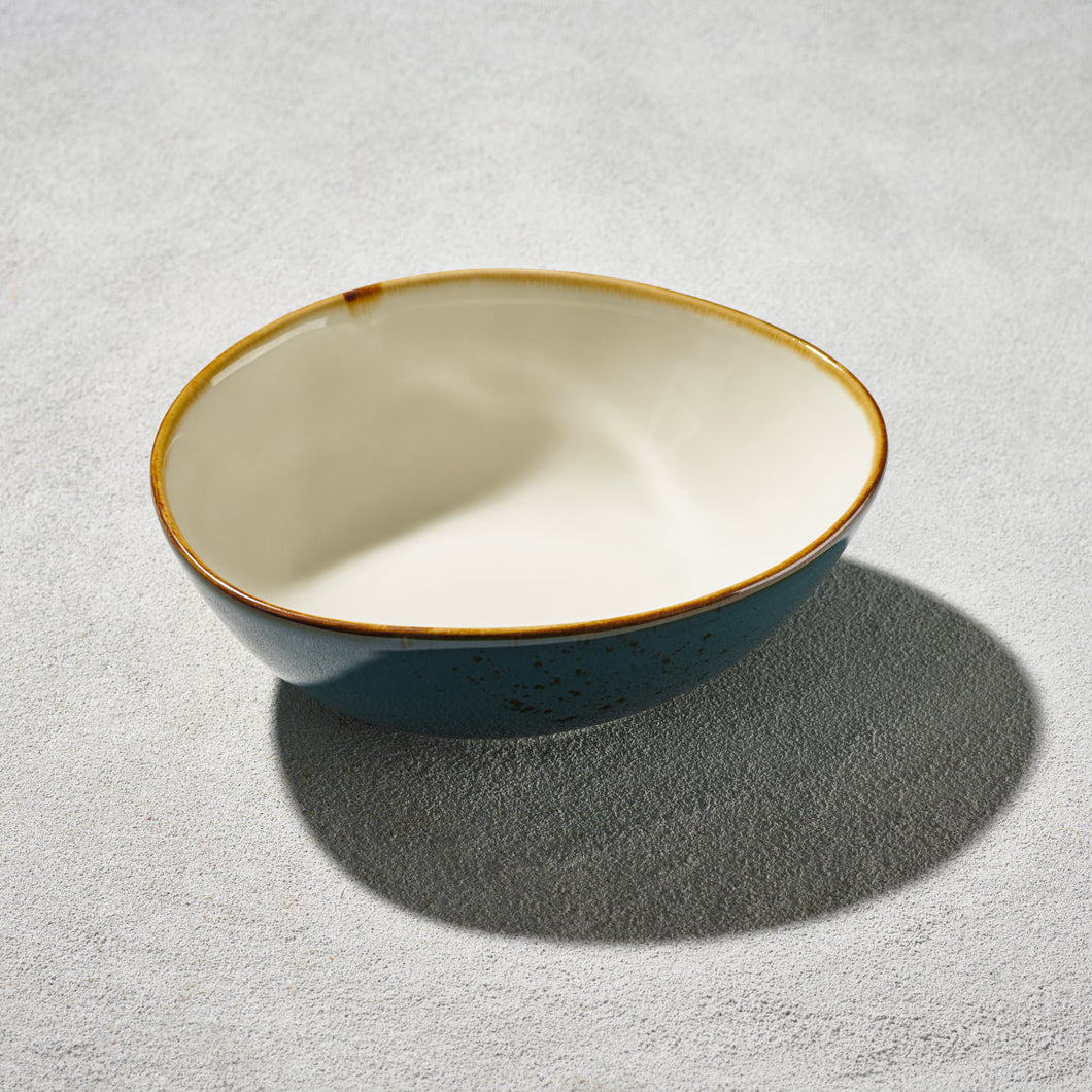 KA-TR234 Terra - Oval Bowl, Dark Blue, 8.5