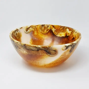 H00009 Tortoiseshell Salad Bowl Dia 11.61"