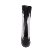 Load image into Gallery viewer, EV19354-01 10&quot; ELINA CUT-OUT BLACK GLASS VASE
