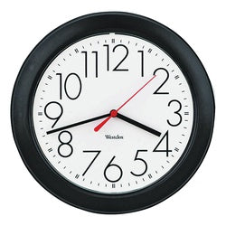 VENTURA 10 BK ROUND WALL CLOCK