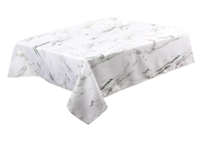 Marble Light Grey Tablecloth