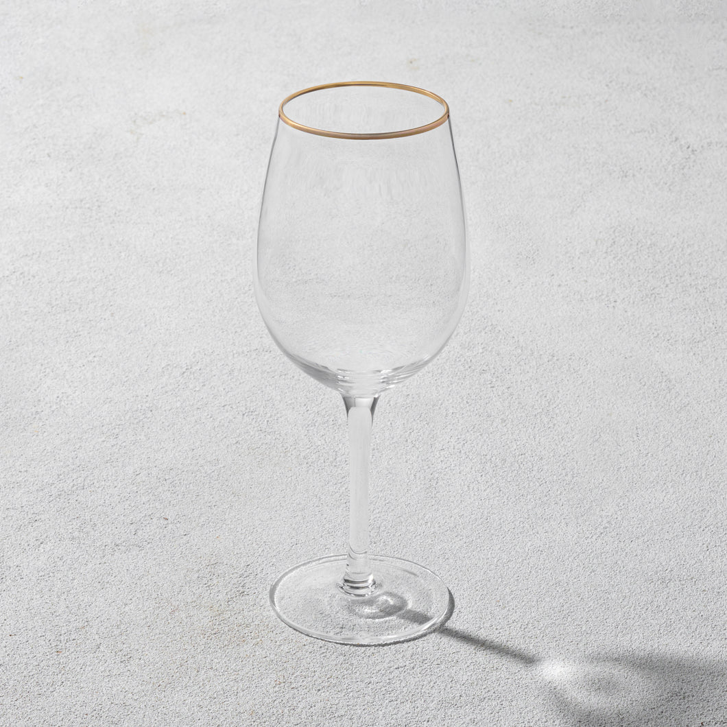 VD-5733-G Napa, Wine Glass, Gold Rim, 16 oz