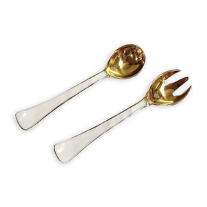 8483 ENCANTO Soho Salad Servers (Cream)