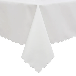 TC1560 Center/Border White Scalloped
