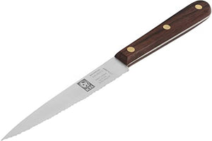 4.75" Wood Handle Serrated Knife