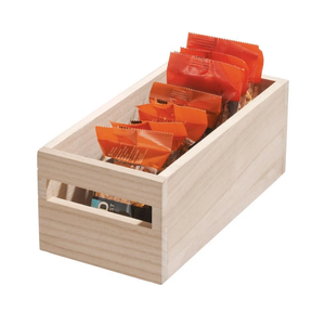 Wood Handled Bin 5 x 10 x 4.25