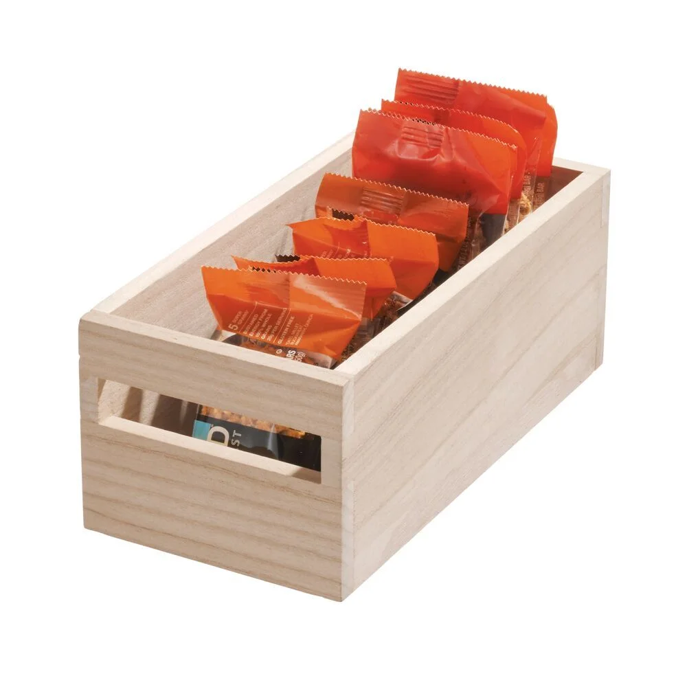 Wood Handled Bin 5 x 10 x 4.25
