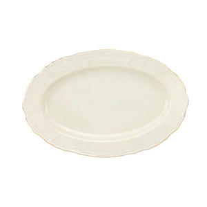 Bernadotte Ivory Gold 14" Oval Platter