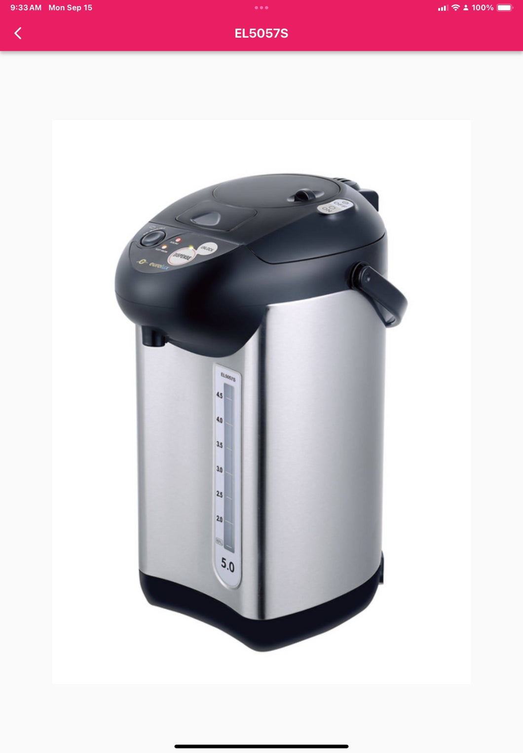 Eurolux 5.0 Hot Water Pump With Auto Dispense
