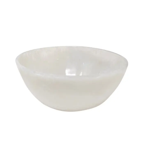 H00019 White Resin Salad Bowl Dia 11.61"