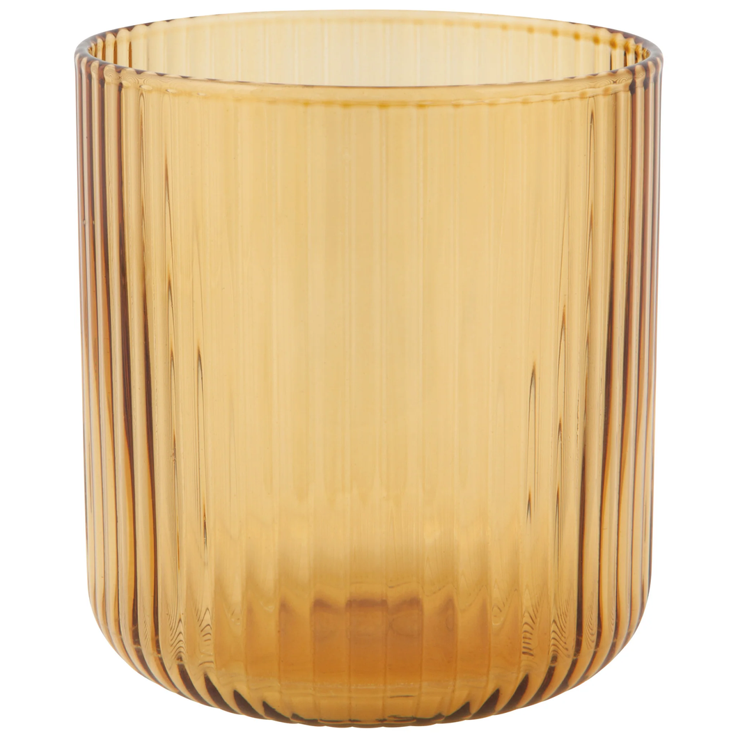 HGL2697D Tumbler 12oz Fluted Amber