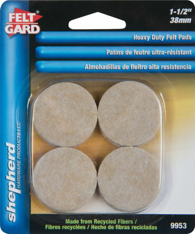 FELT GARD PADS-H.D.LIGHT BROWN #3 – 1.5″