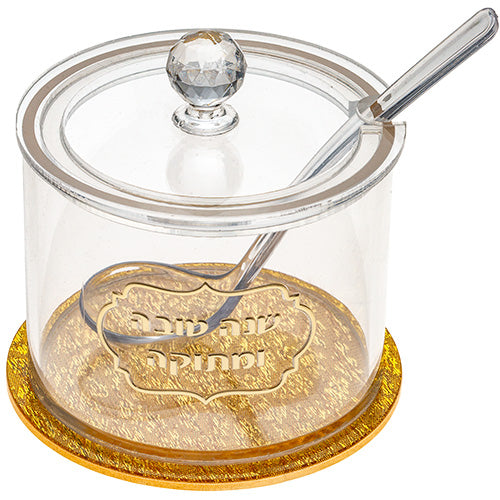 UK41354 Acylic Honey Dish, 8.5 cm