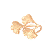 Load image into Gallery viewer, TAJ Designs Tri Golden Leaves Napkin Ring
