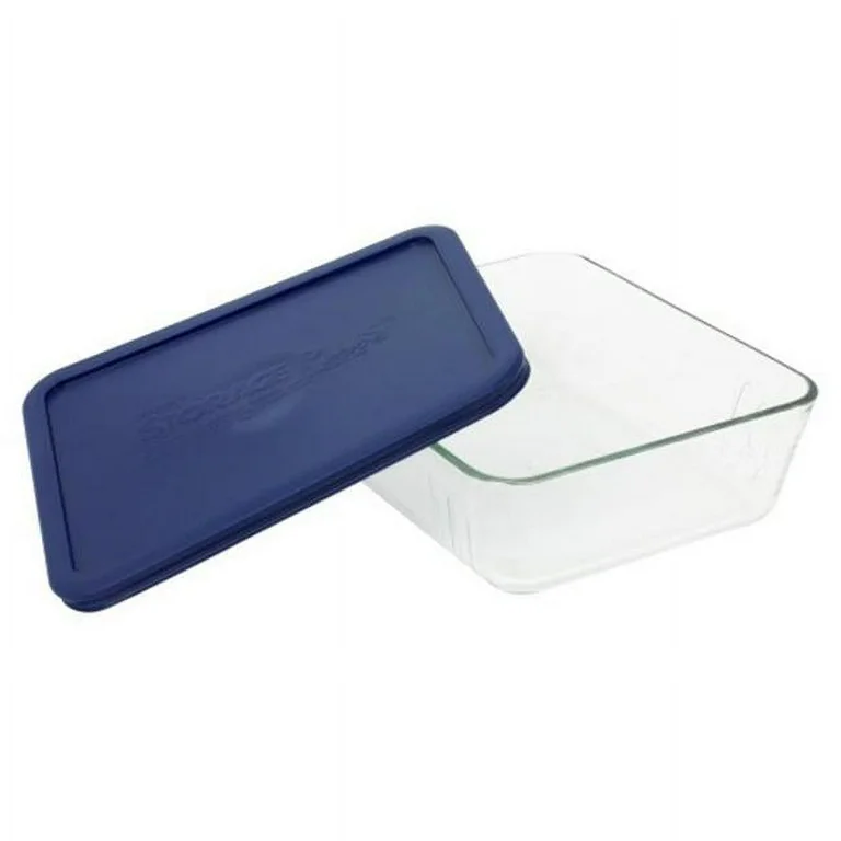 PYREX 11C RECT BLUE LID