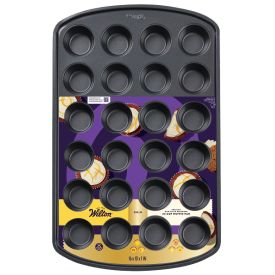 Wilton Gold Non-Stick Bakeware Mini Muffin Pan, 24 Cup