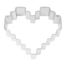 Load image into Gallery viewer, Heart Pixelated Cookie Cutter (3″)
