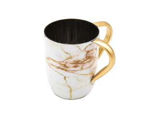 96790 WHITE GOLD MARBLE WASHCUP