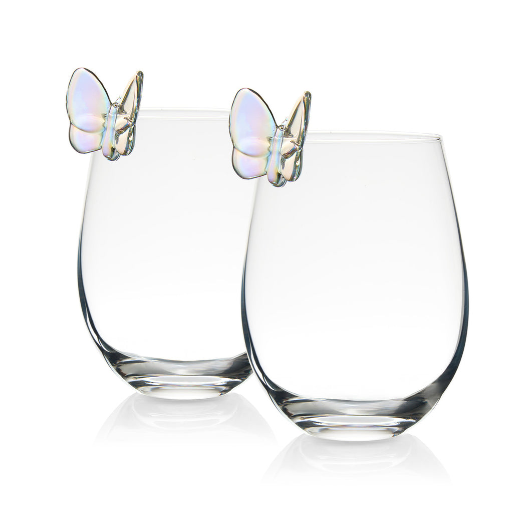 29960 • Butterfly Stemless S/2 Luster