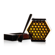 Load image into Gallery viewer, HD-BLK Honeycomb Honey Dish- Black Lucite
