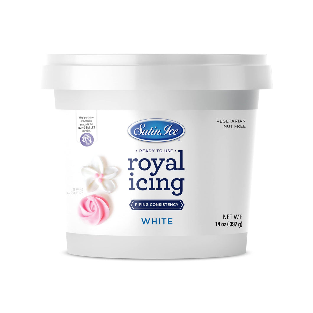 White RTU Royal Icing - 14oz - Pail