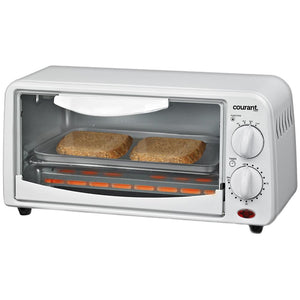 Compact Toaster Oven - White