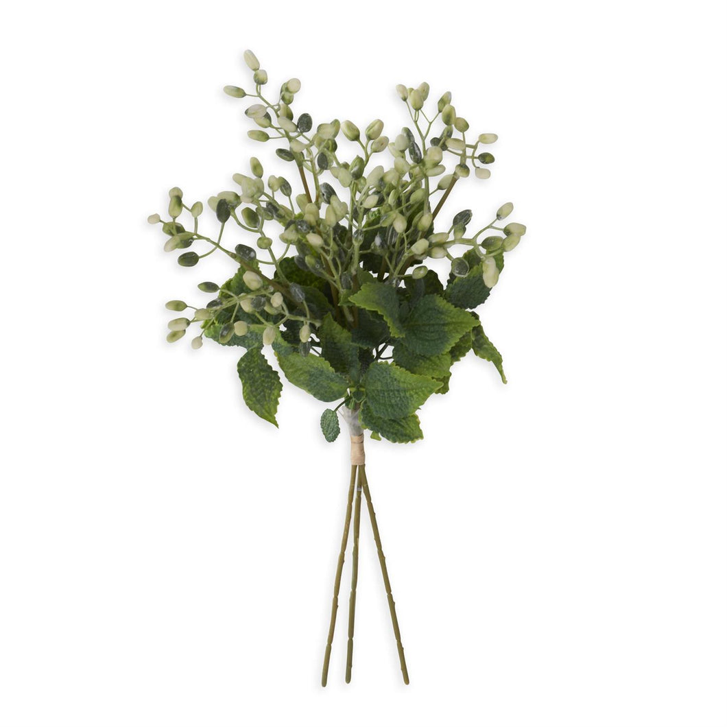 19 Inch White Berry & Herb Bundle (3 Stem)