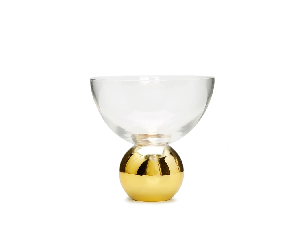DB3161 Dessert Bowls on Gold Ball Pedestal