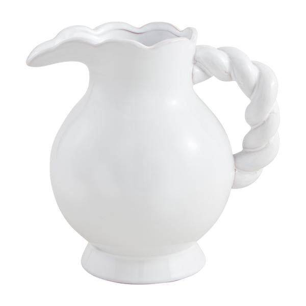 45500159 Twisted Handle Ceramic Pitcher