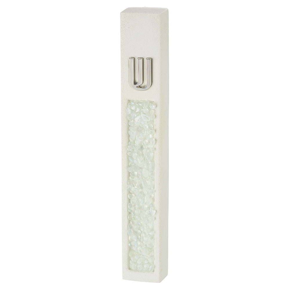 UK24506 Polyresin Mezuzah 15 cm, White