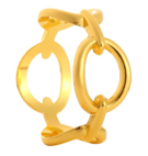 Load image into Gallery viewer, TAJ Designs Golden Loops Napkin Ring
