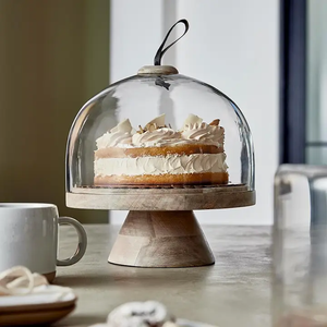 L6445 Pedestal Cake Stand with Glass Dome