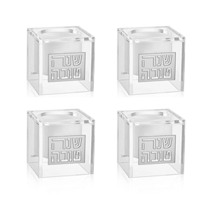 RH-HD-SU-S-SM Personal Suspended Honey Dishes Silver