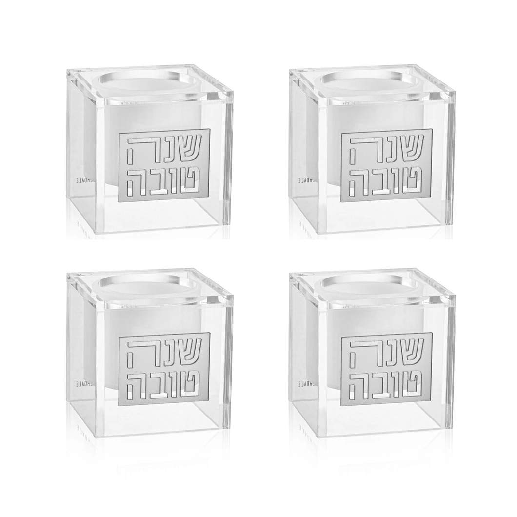 RH-HD-SU-S-SM Personal Suspended Honey Dishes Silver