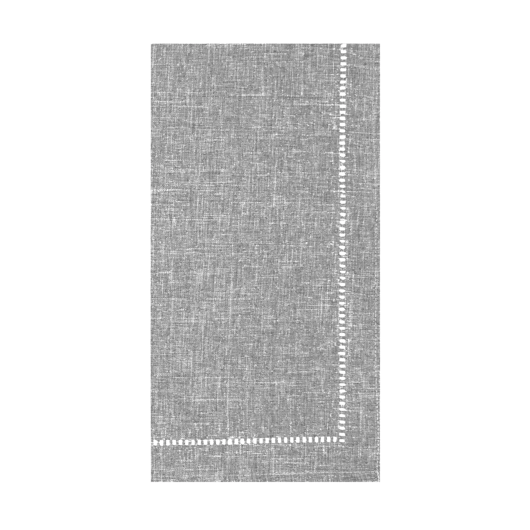 Hemstitch Napkin Set Of 4 Grey