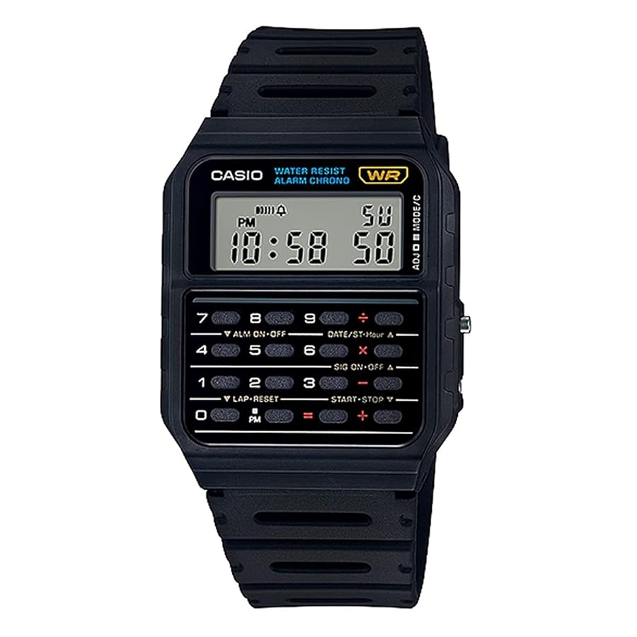 CA53W-1 Casio Mens  Classic Sport Calculator Watch