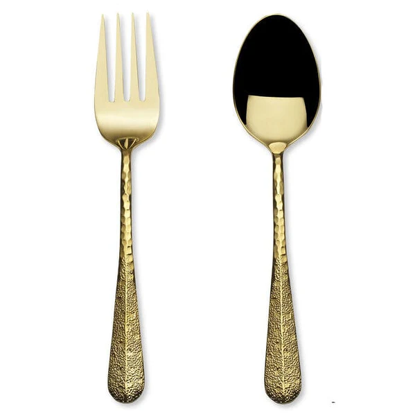 Sabel Salad Servers Gold