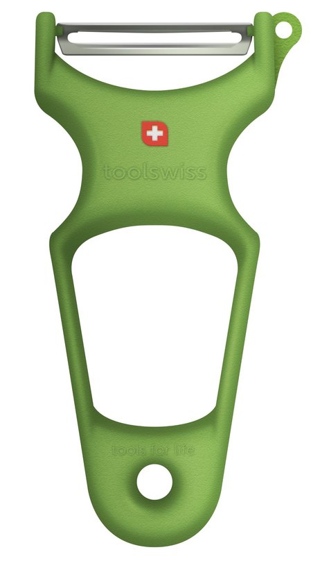 Toolswiss Classinox - Vegetable Peeler SS Blade, Green