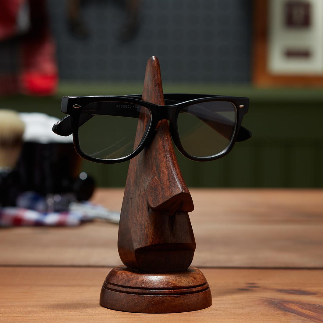 8496 Nose Eyeglass Holder in Gift Box - Mango Wood