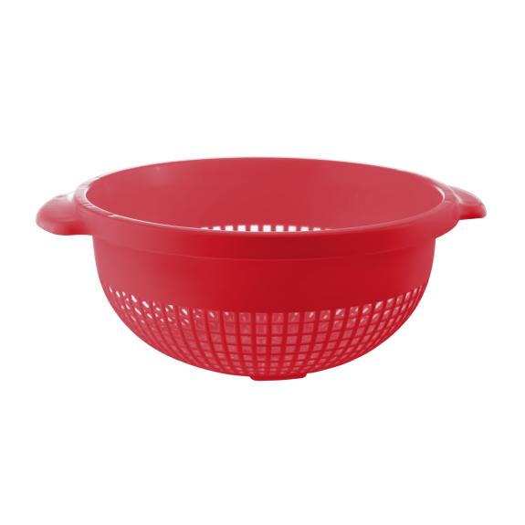 Plastic Round Strainer Large 14 Inch Red