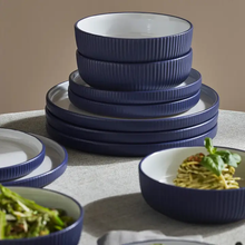 Load image into Gallery viewer, BLB1391 Laro Stoneware Dinnerware Set - Dark Blue
