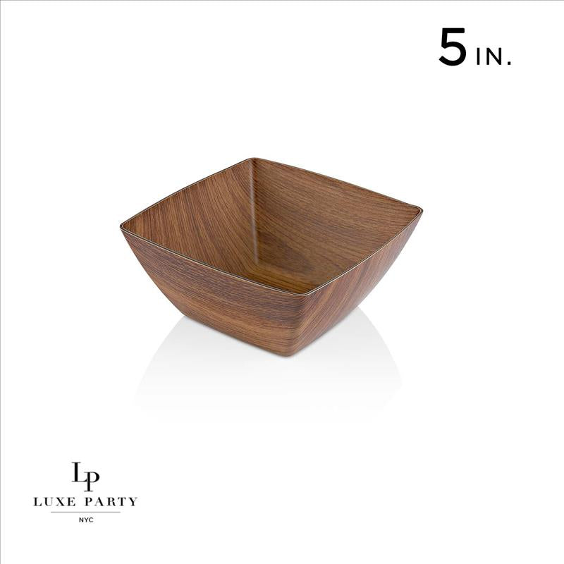 Small Square Bowl - 5inch Mahogany
