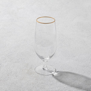VD-5735-G Napa, Water Goblet Glass, Gold Rim, 15.5 oz