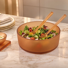 Load image into Gallery viewer, K-SBRS-1-AM Resin Amber Salad Bowl

