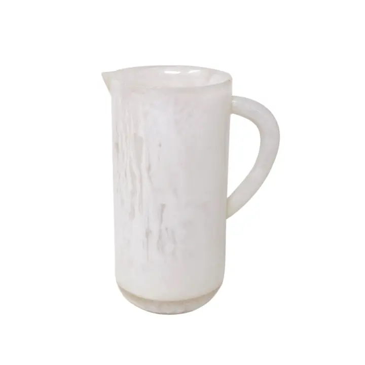 H00022 White Resin Pitcher Length 7.87; Height 10